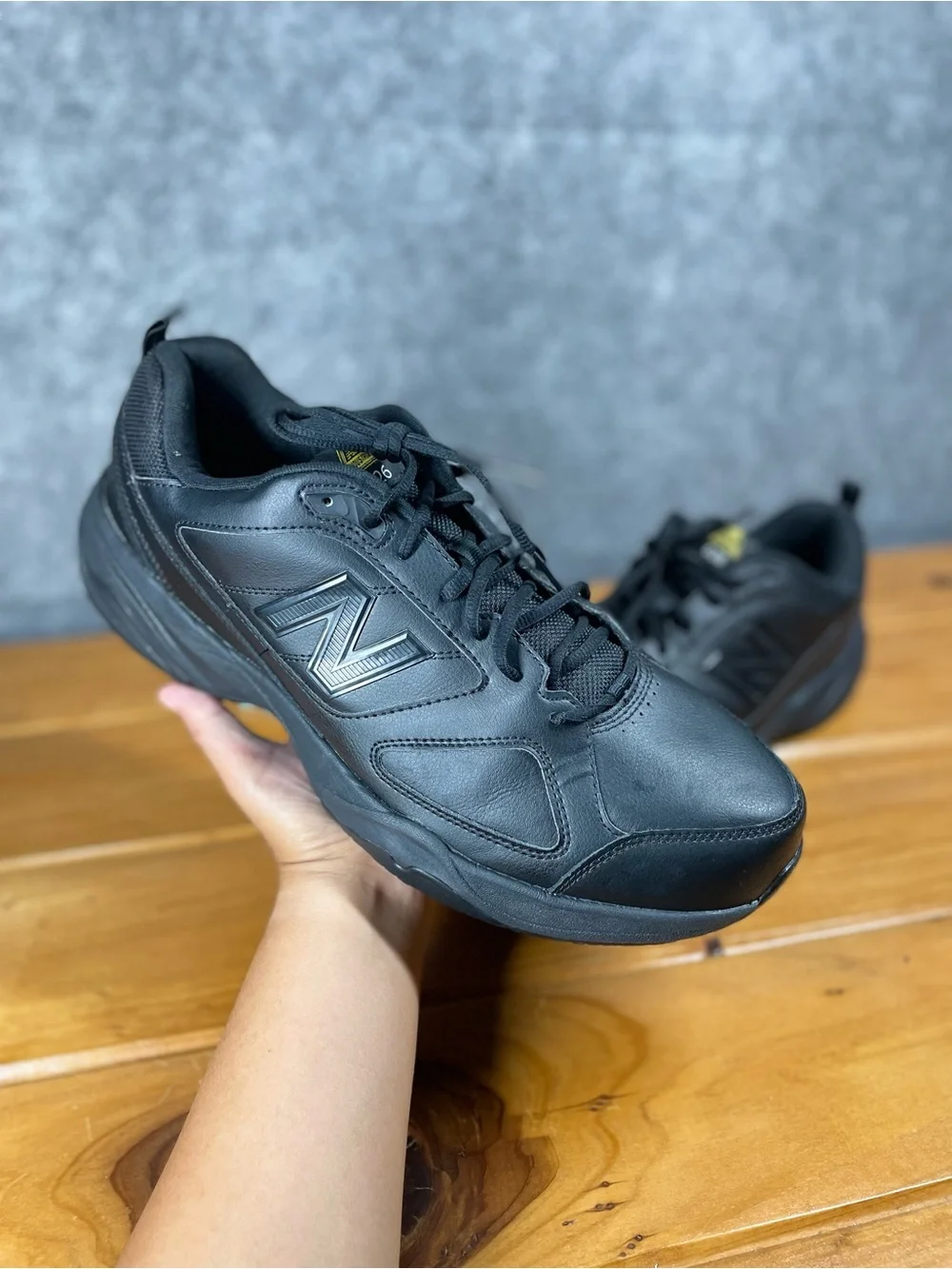 New Balance 626 Industrial Mens 15 4E Black Leather Slip Resistant Work Shoes